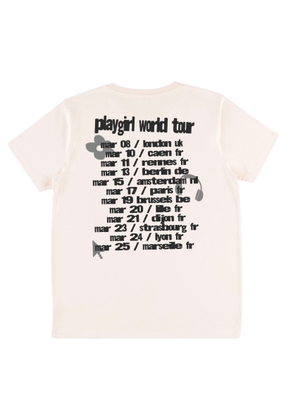 PLAYGIRL EU TOUR TEE [PINK]