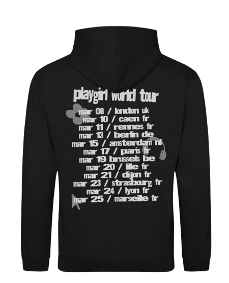 PLAYGIRL EU WORLD TOUR HOODIE (BLACK)